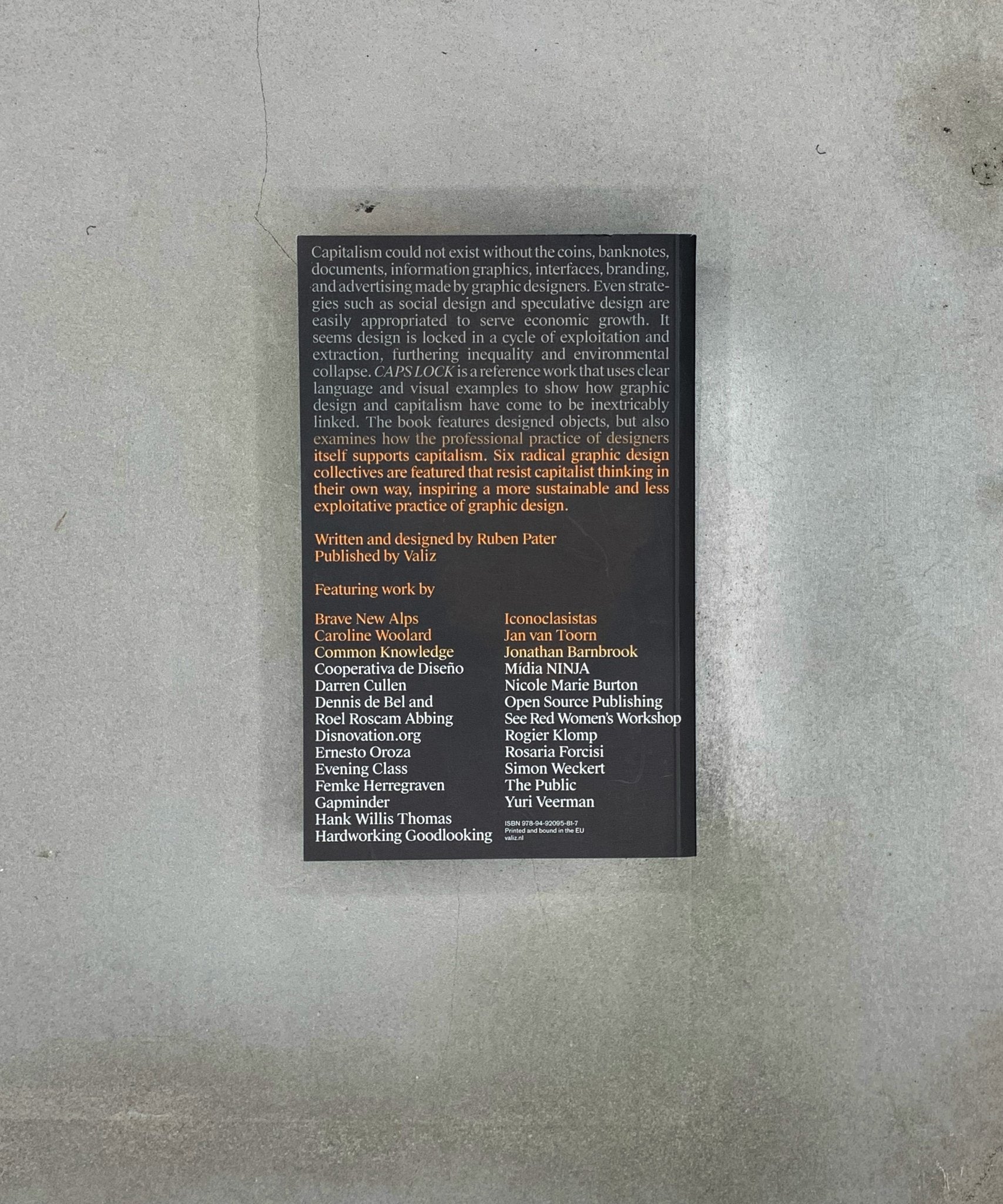 Caps Lock - Critical Theory - Graphic Design - Capitalism - TACO! - Valiz