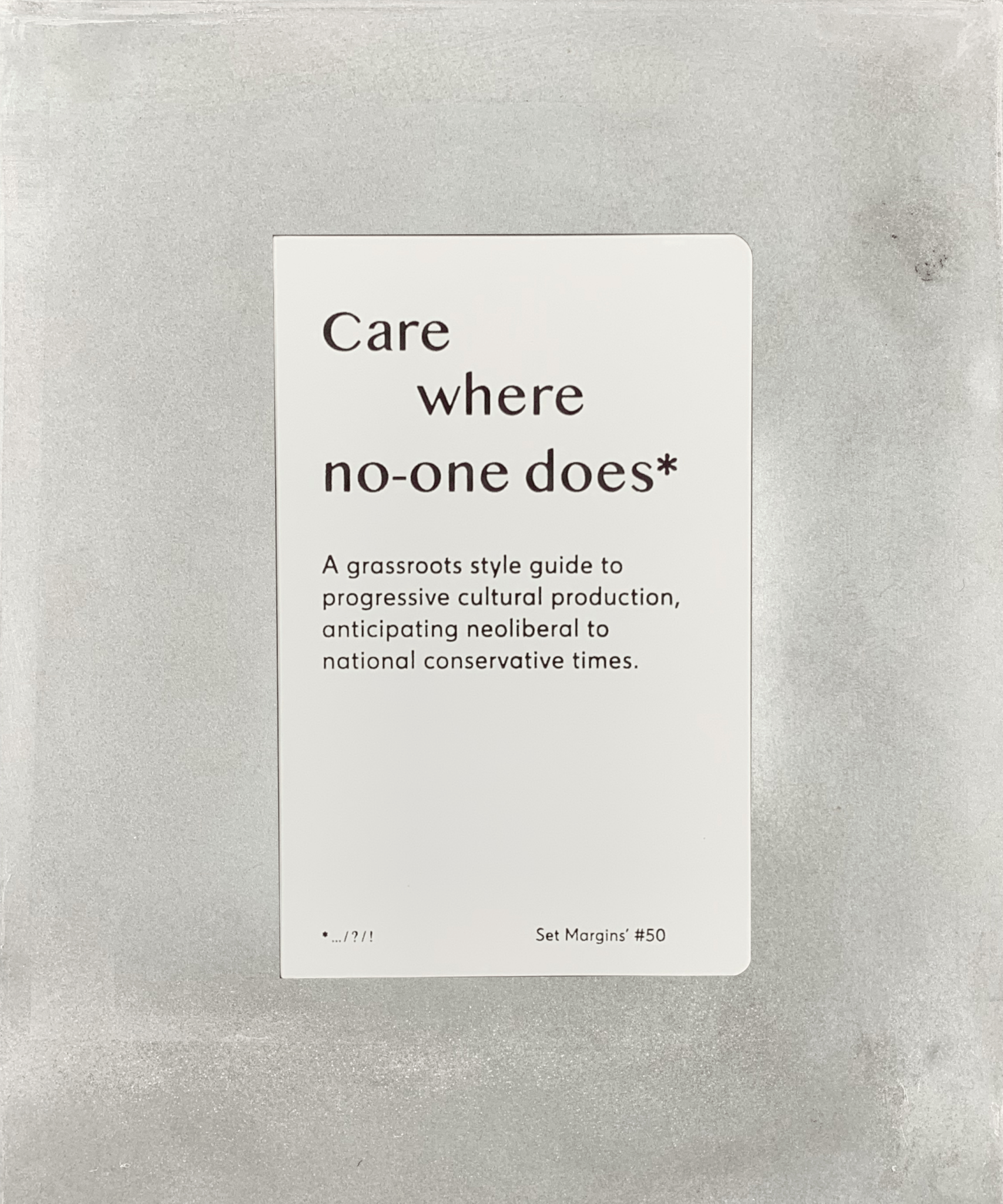 Care Where No One Does - grassroots - activism - TACO! - TACO!