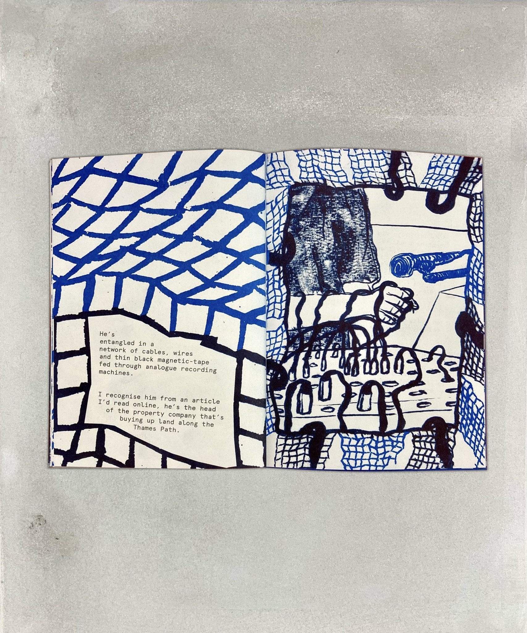 Flood Drill - drawing - psychogeography - comic - TACO! - Adam Shield