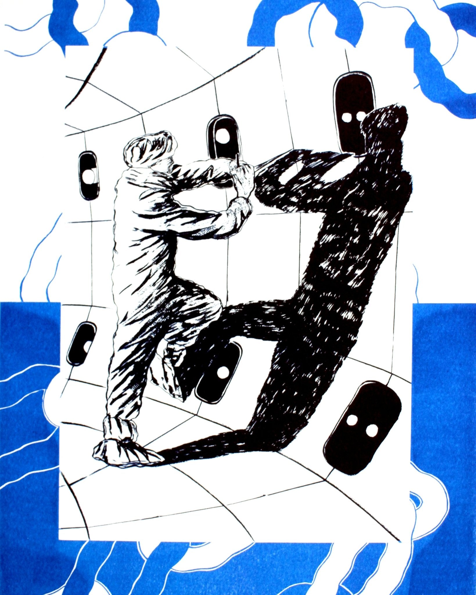 Flood Drill - risograph - Print - TACO! - Adam Shield