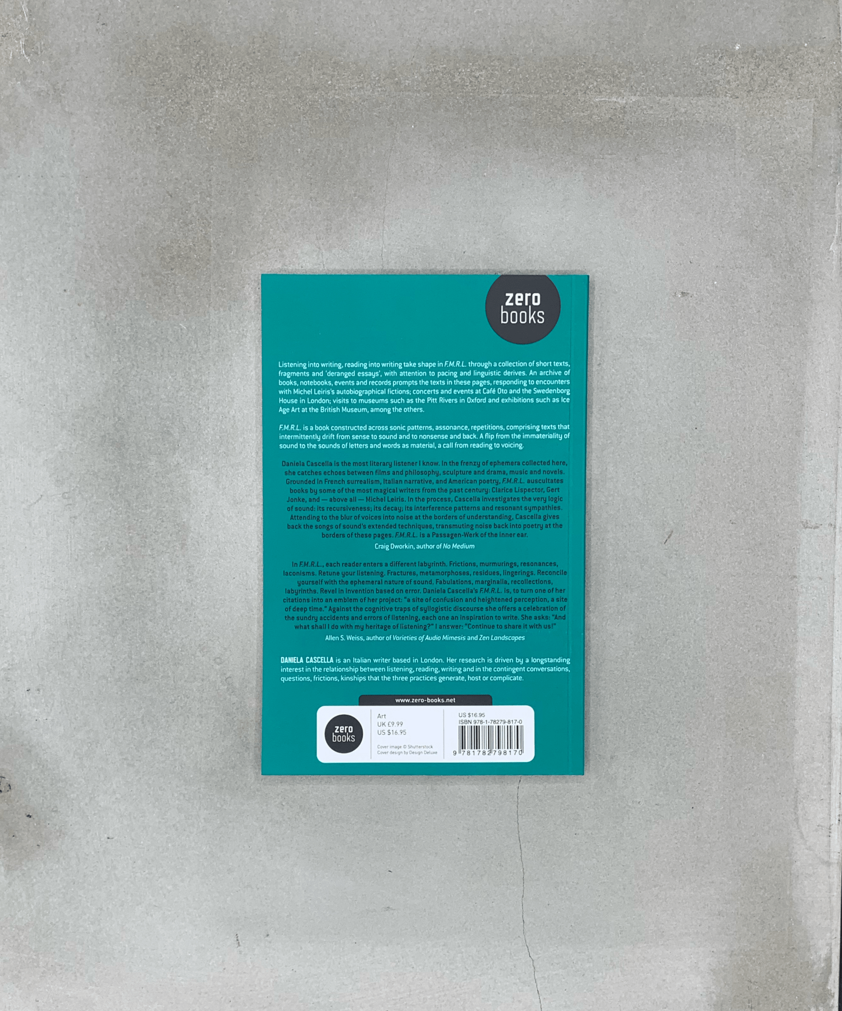 F.M.R.L: Footnotes, Mirages, Refrains and Leftovers of Writing Sound - sound - music - TACO! - Daniela Cascella