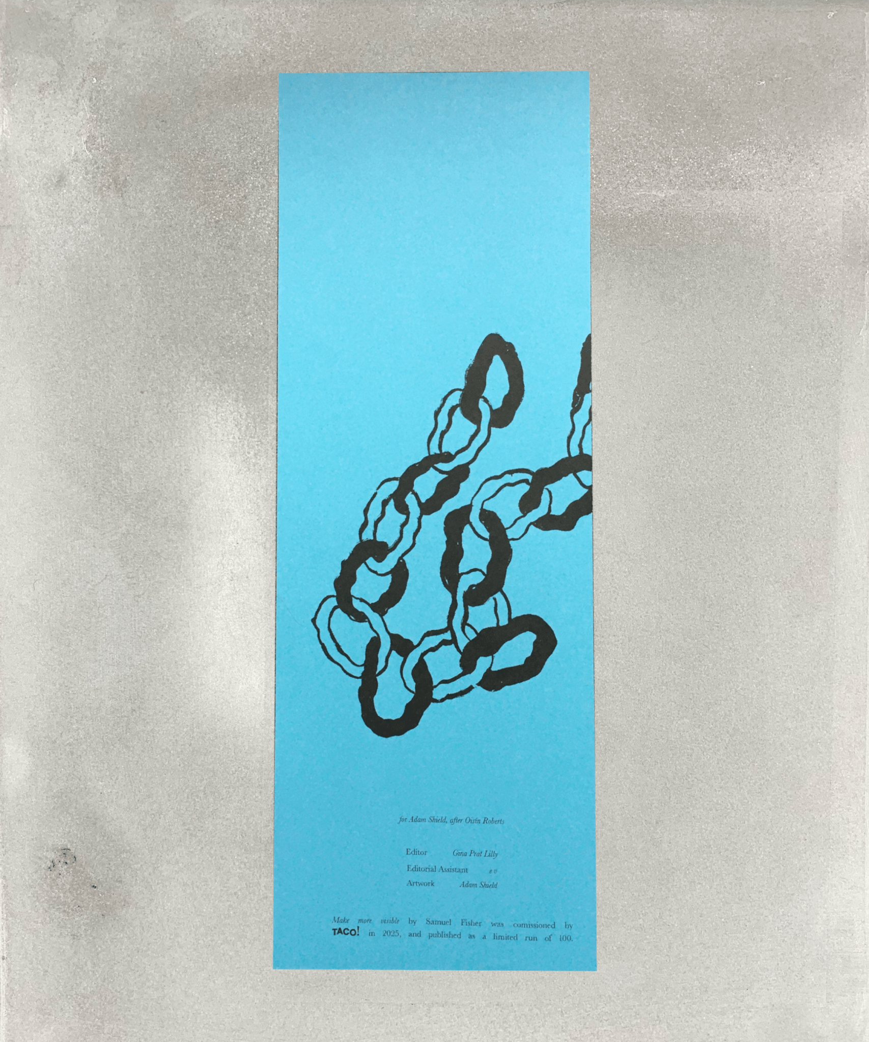 PRE - ORDER Make more visible - city - pamphlet - art writing - TACO! - TACO!